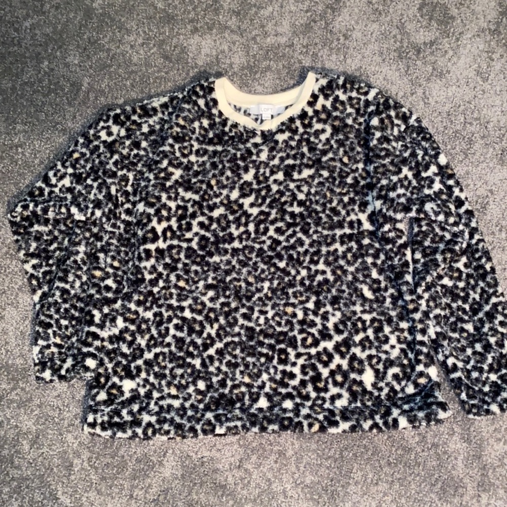 Loft leopard print sweatshirt